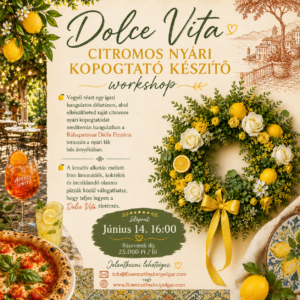 Dolce Vita - Citromos nyári kopogtató készítő workshop