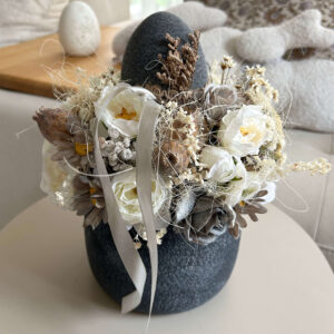 101_Rusztikus húsvéti asztali dísz tojással