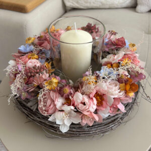 Üveg búrás asztali dísz