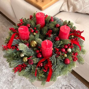 Klasszikus adventi koszorú